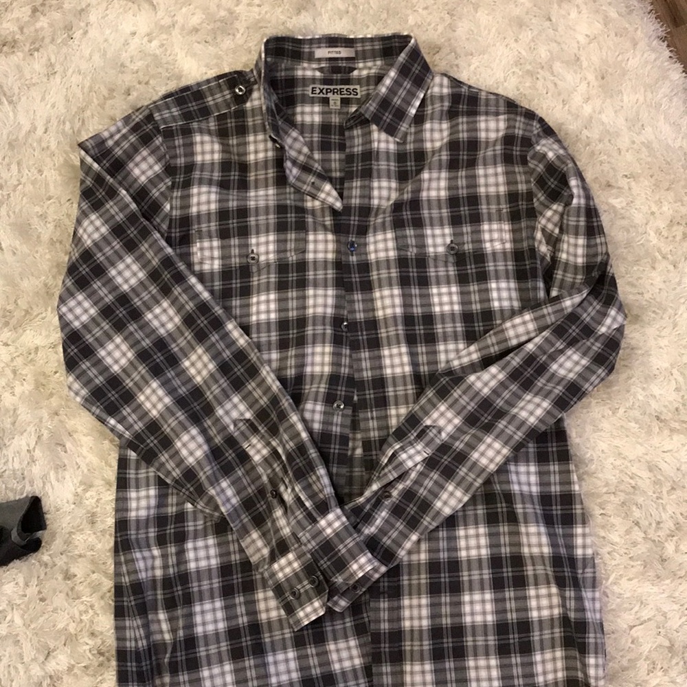 Express Fitter Military Dress Shirt